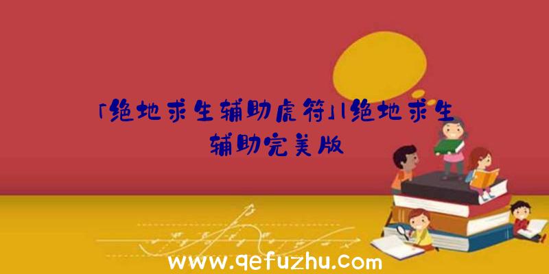「绝地求生辅助虎符」|绝地求生辅助完美版